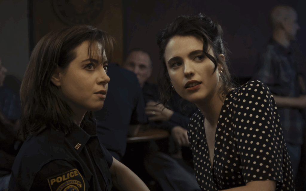 Aubrey Plaza and Margaret Qualley in Honey Don't