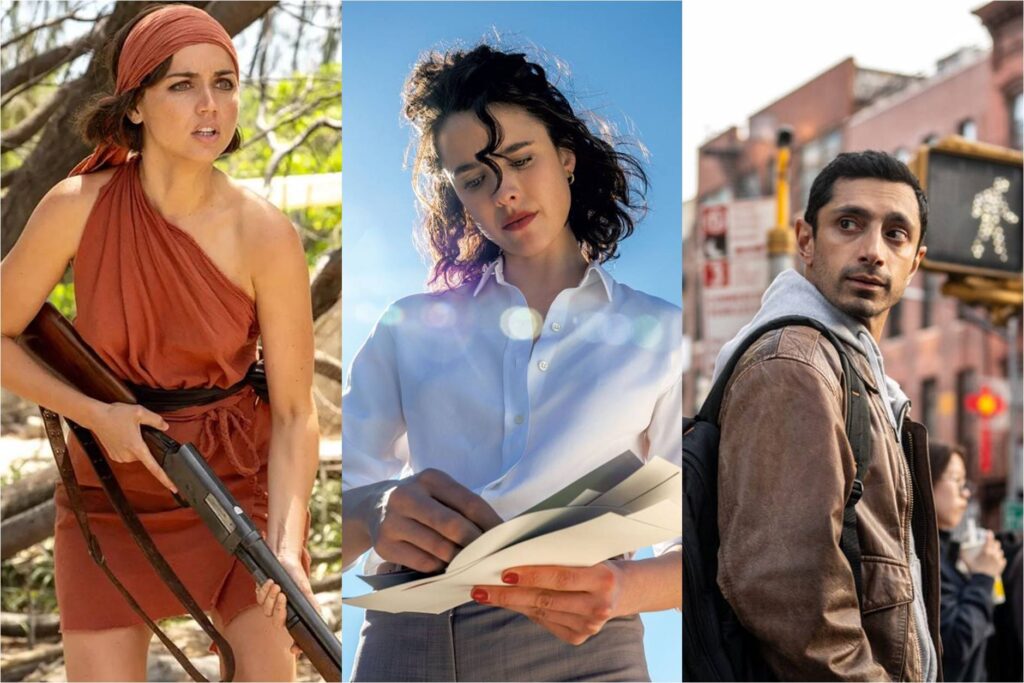 Ana de Armas in Eden, Margaret Qualley in Honey Don't, Riz Ahmed in Relay