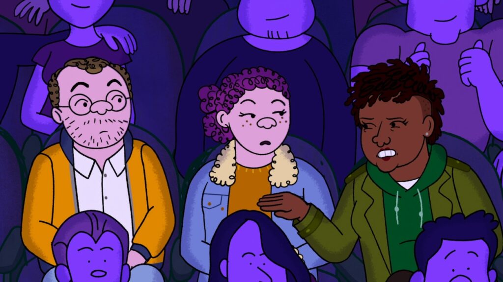 A scene with Jen, Shira, and Kendra in Long Story Short