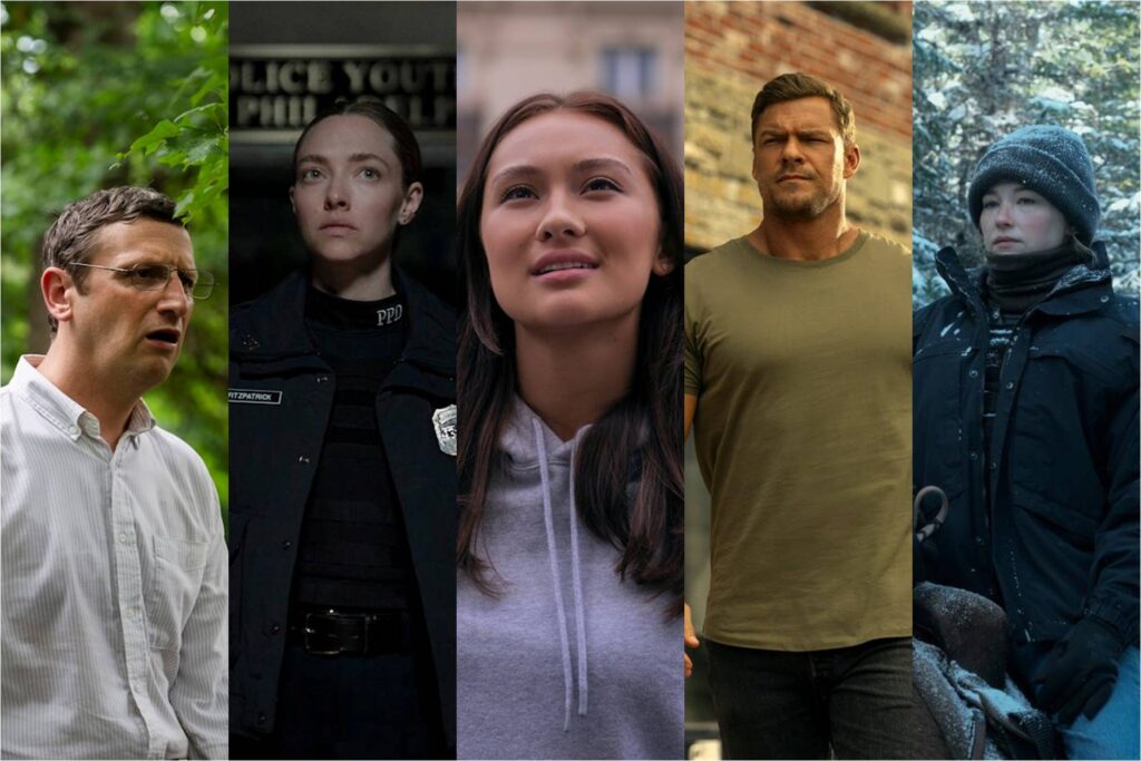 Tim Robinson in The Chair Company; Amanda Seyfried in Long Bright River; Lola Tung in The Summer I Turned Pretty; Alan Ritchson in Reacher; Haley Bennett in The Last Frontier
