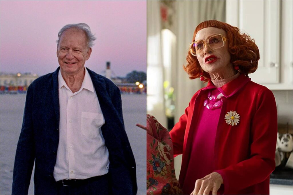 Stellan Skarsgård in Sentimental Value; Amy Madigan in Weapons