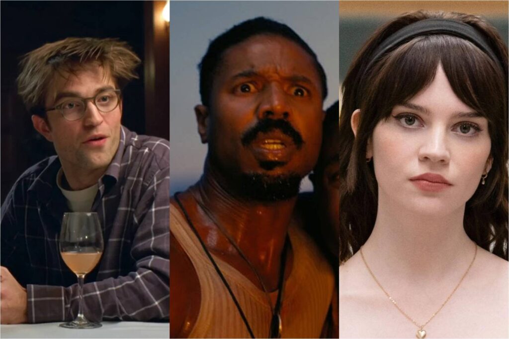 Robert Pattinson in The Drama; Michael B. Jordan in Sinners; Sophie Thatcher in Companion