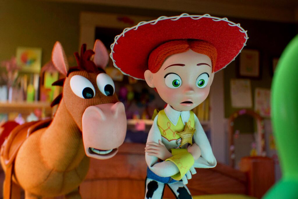 Jessie and Bullseye in Toy Story 5