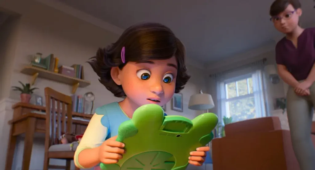 Bonnie holding Lilypad in Toy Story 5