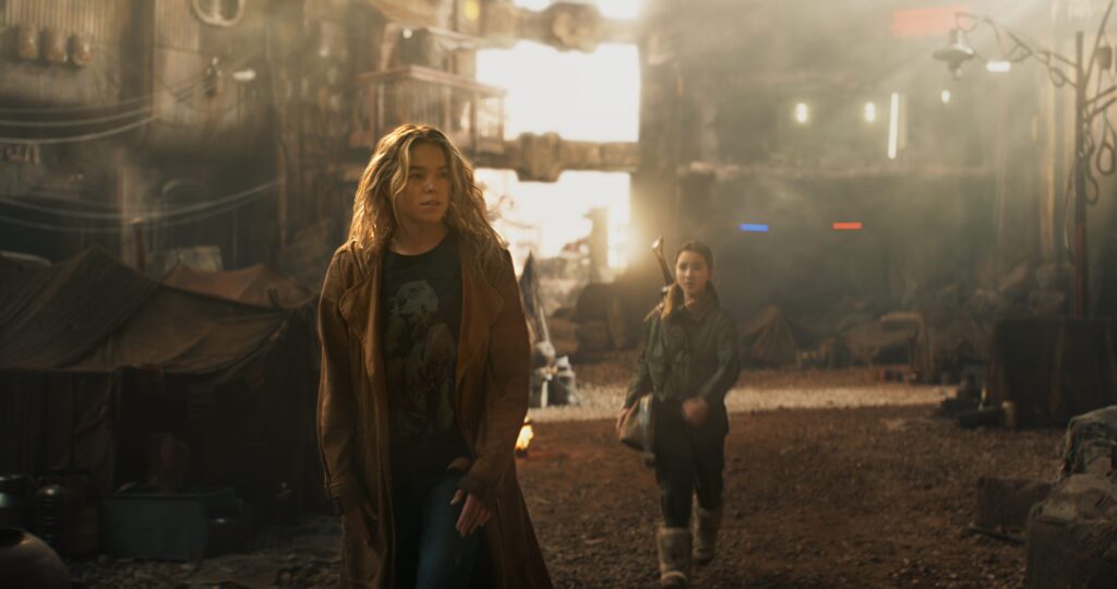 Milly Alcock and Eve Ridley in Supergirl
