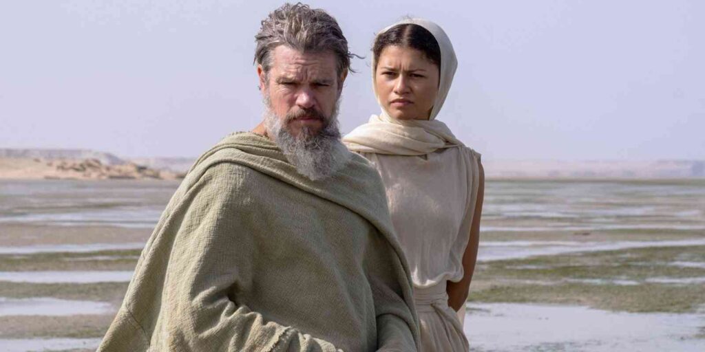 Matt Damon and Zendaya in The Odyssey