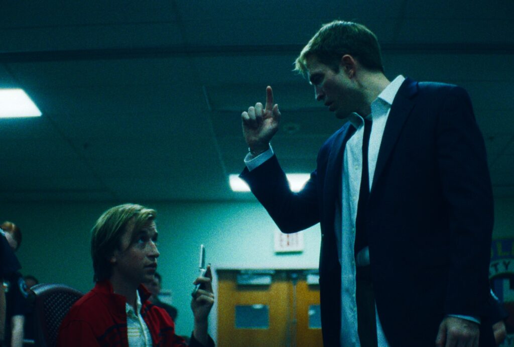 Skyler Gisondo and Robert Pattinson in Primetime